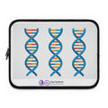 DNA Strand Laptop Sleeve — Colorful Genetics Tech Sleeve for Scientists & Students