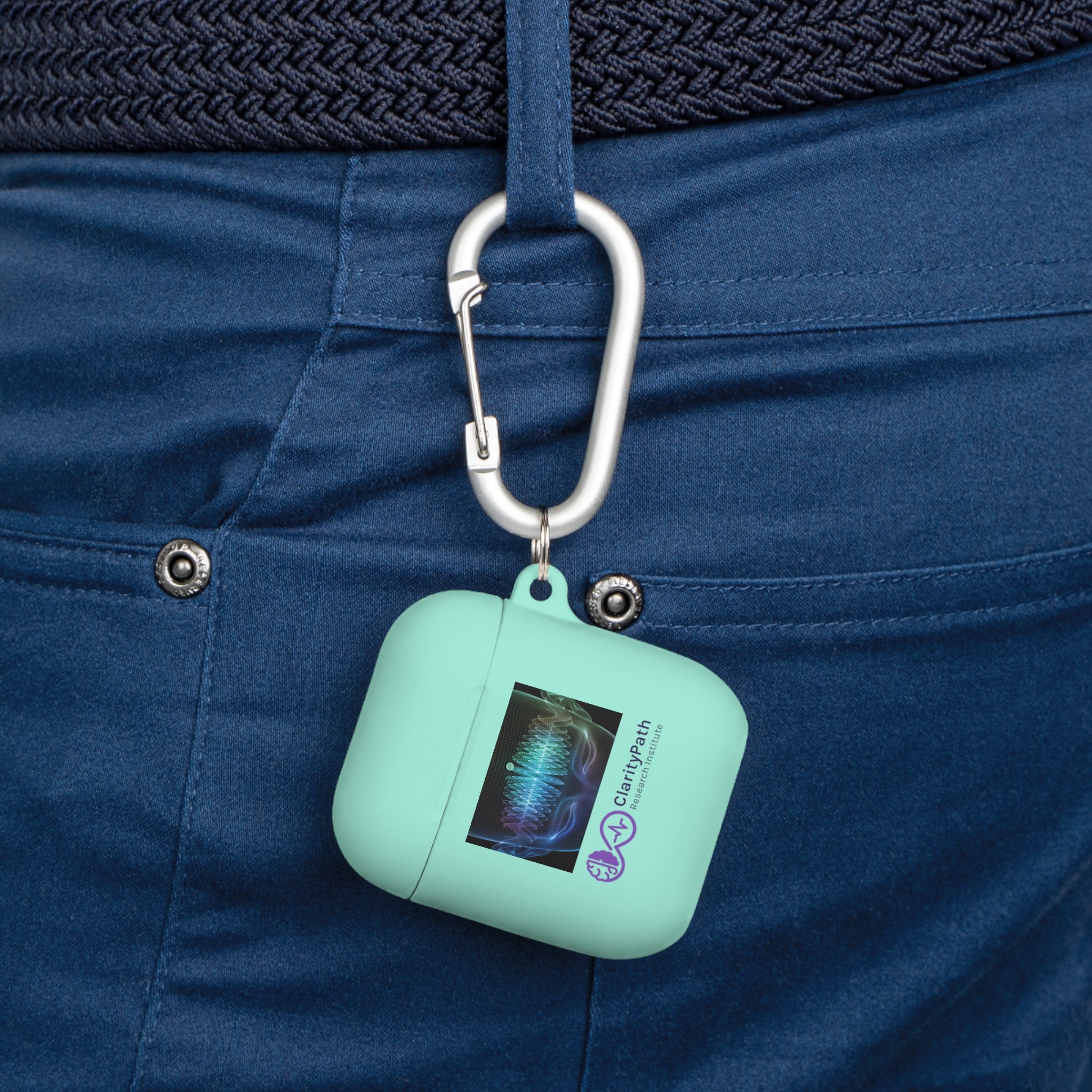 AirPods Case with Neural Wave Graphic — Protective Silicone Cover for AirPods & AirPods Pro