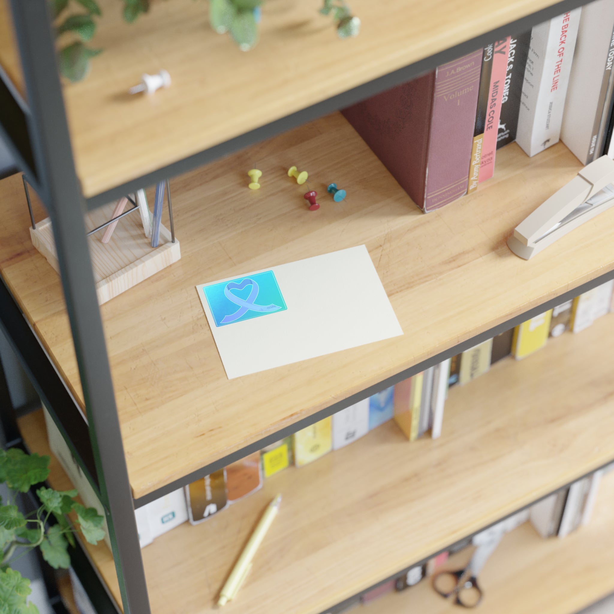 Purple Awareness Ribbon Sticker Sheet — Support & Cause Decal