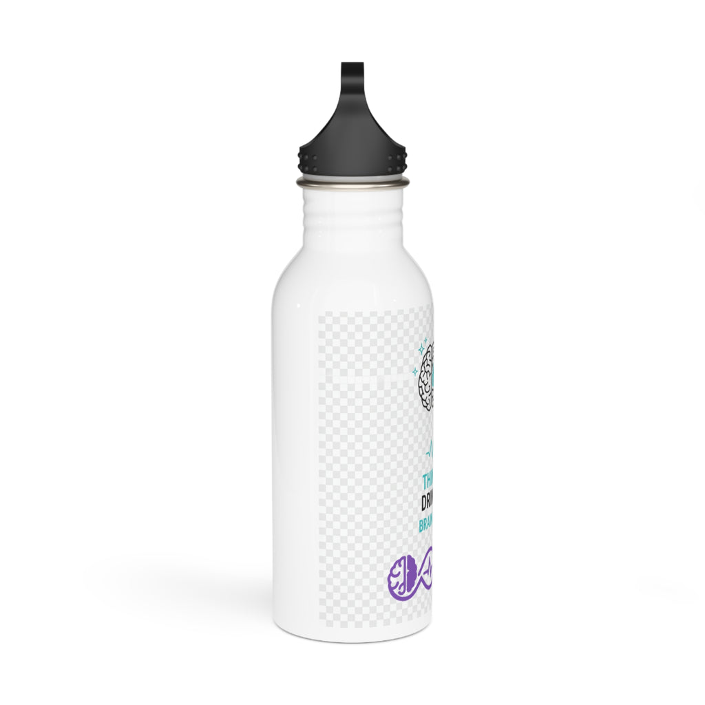 Hydrate Your Mind Stainless Steel Water Bottle — Think Clear, Drink Water (Brain Fuel)