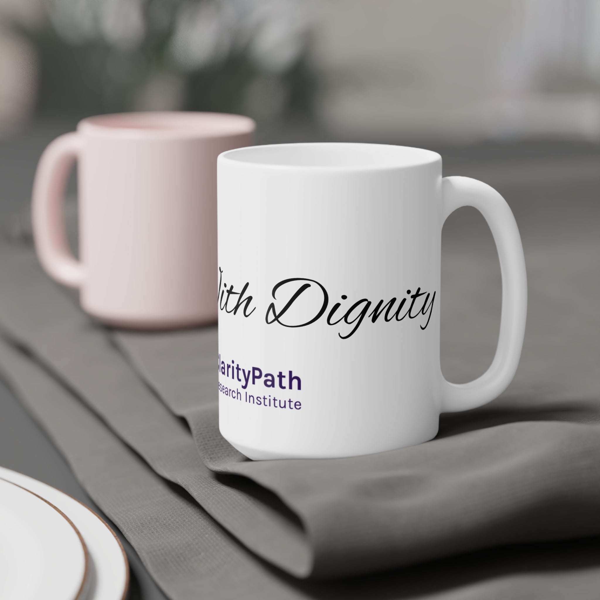 Support With Dignity Ceramic Mug