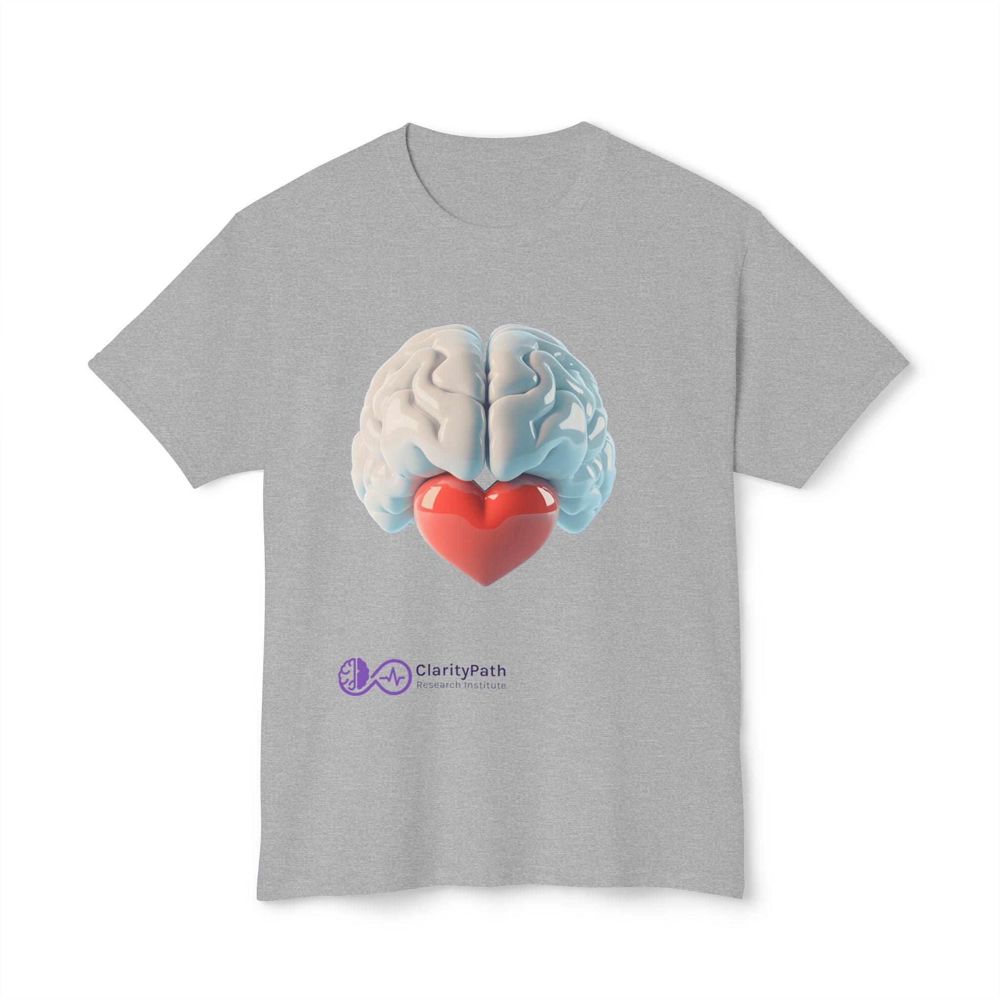 Brain Heart Graphic T-Shirt — Science + Love Illustration