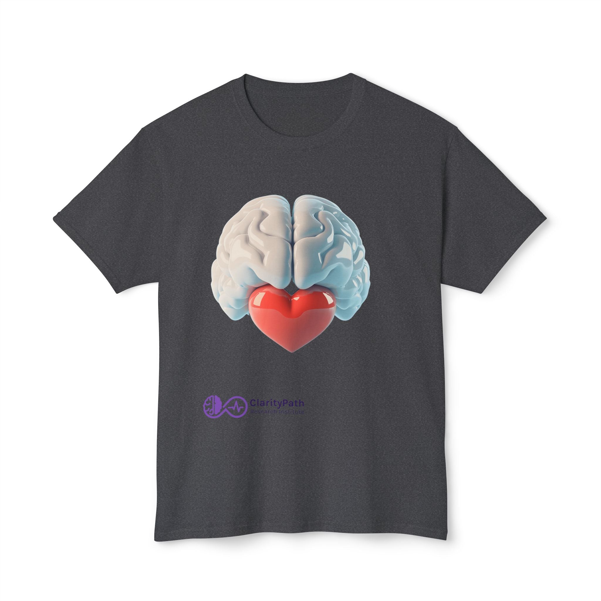 Brain Heart Graphic T-Shirt — Science + Love Illustration
