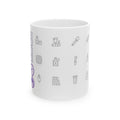 Chemistry Icons Ceramic Mug — Minimal Science Chemistry Laboratory Icons Coffee Cup (11oz, 15oz)
