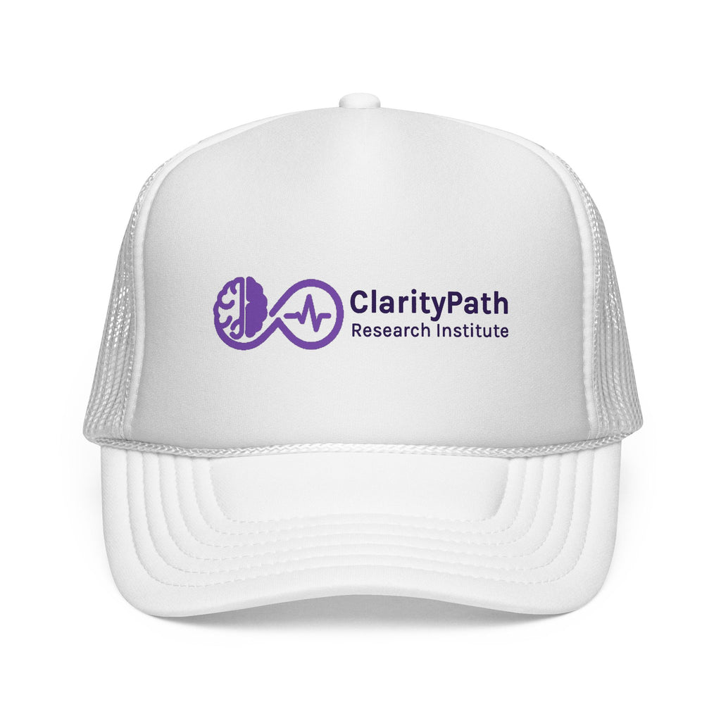 ClarityPath Logo Trucker Cap — Minimalist Mesh Baseball Hat