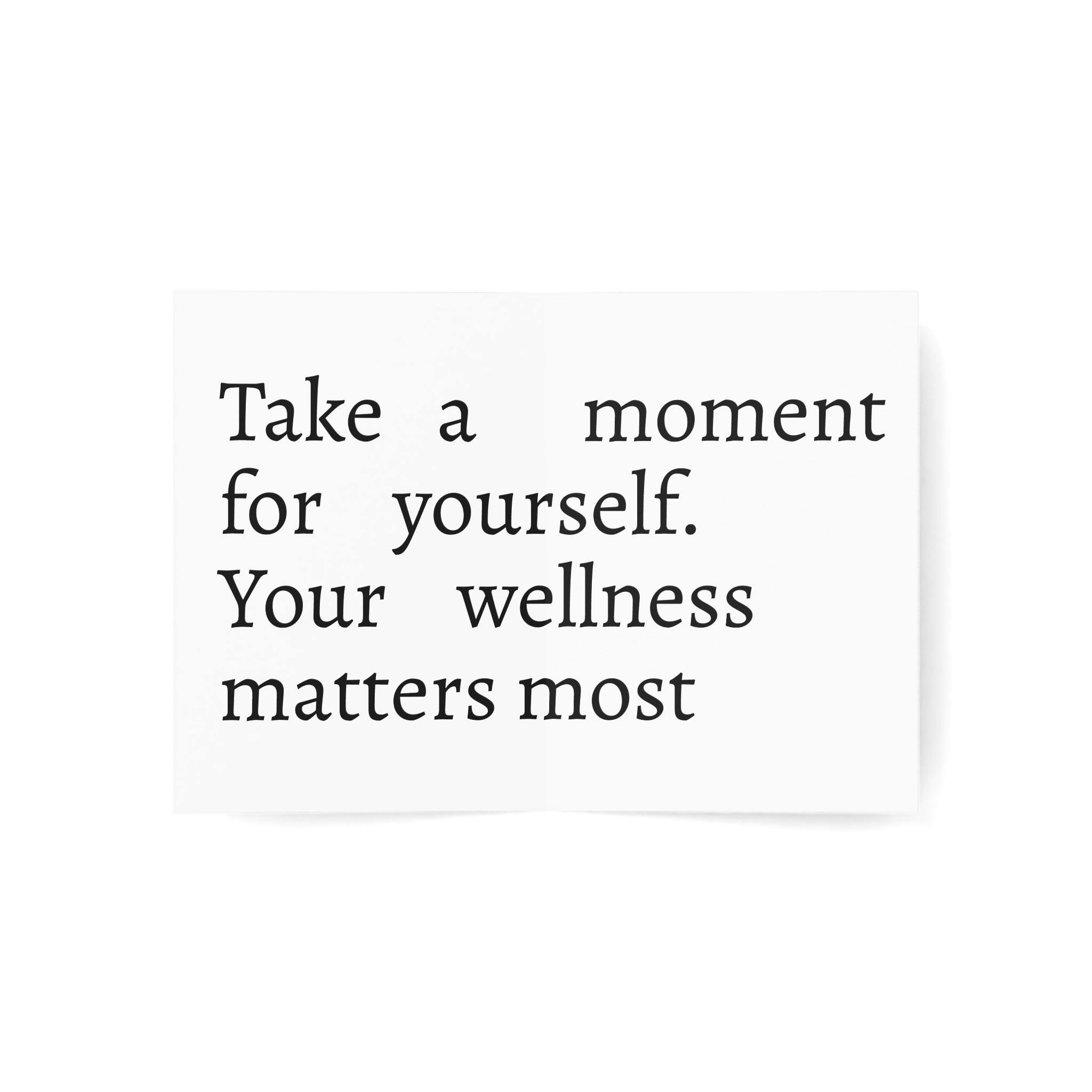 Wellness Balance Greeting Cards — Minimal Mindfulness Note Cards (1/10/30/50pcs)