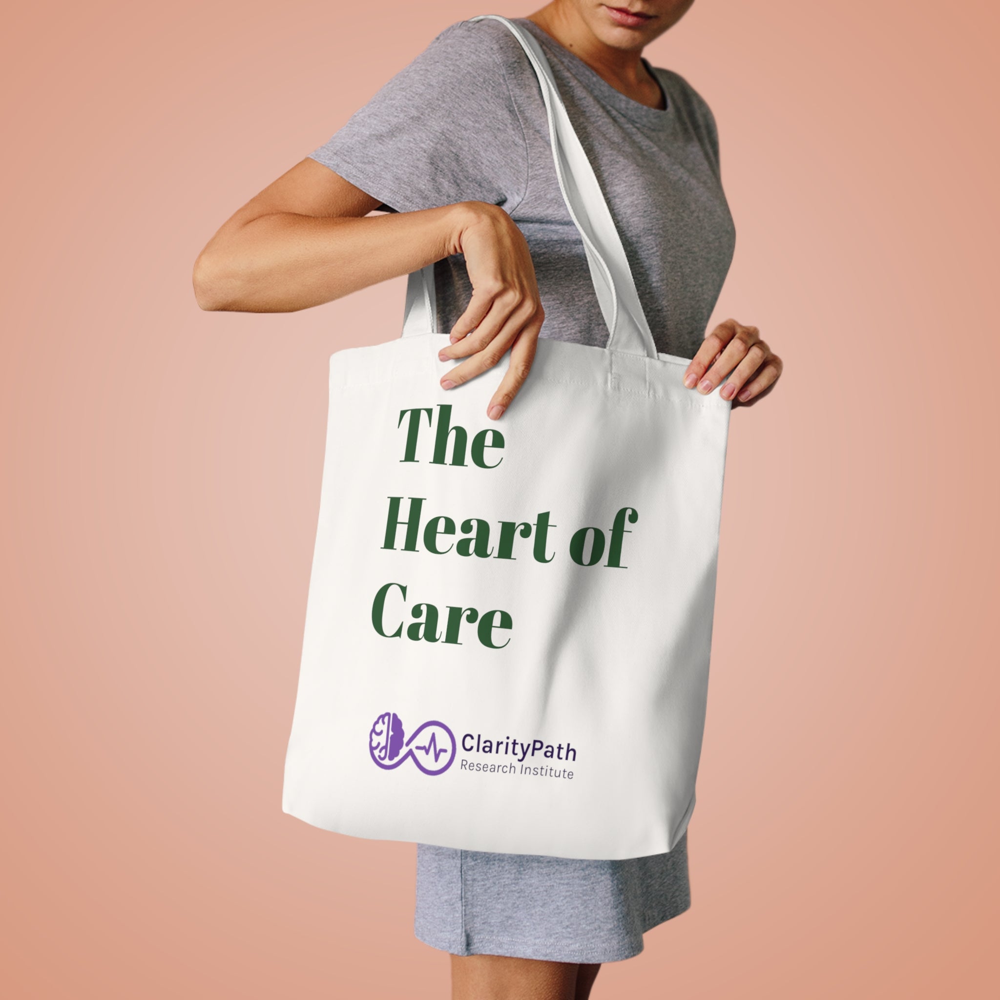The Heart of Care Tote Bag — Nurse & Caregiver Appreciation Cotton Tote