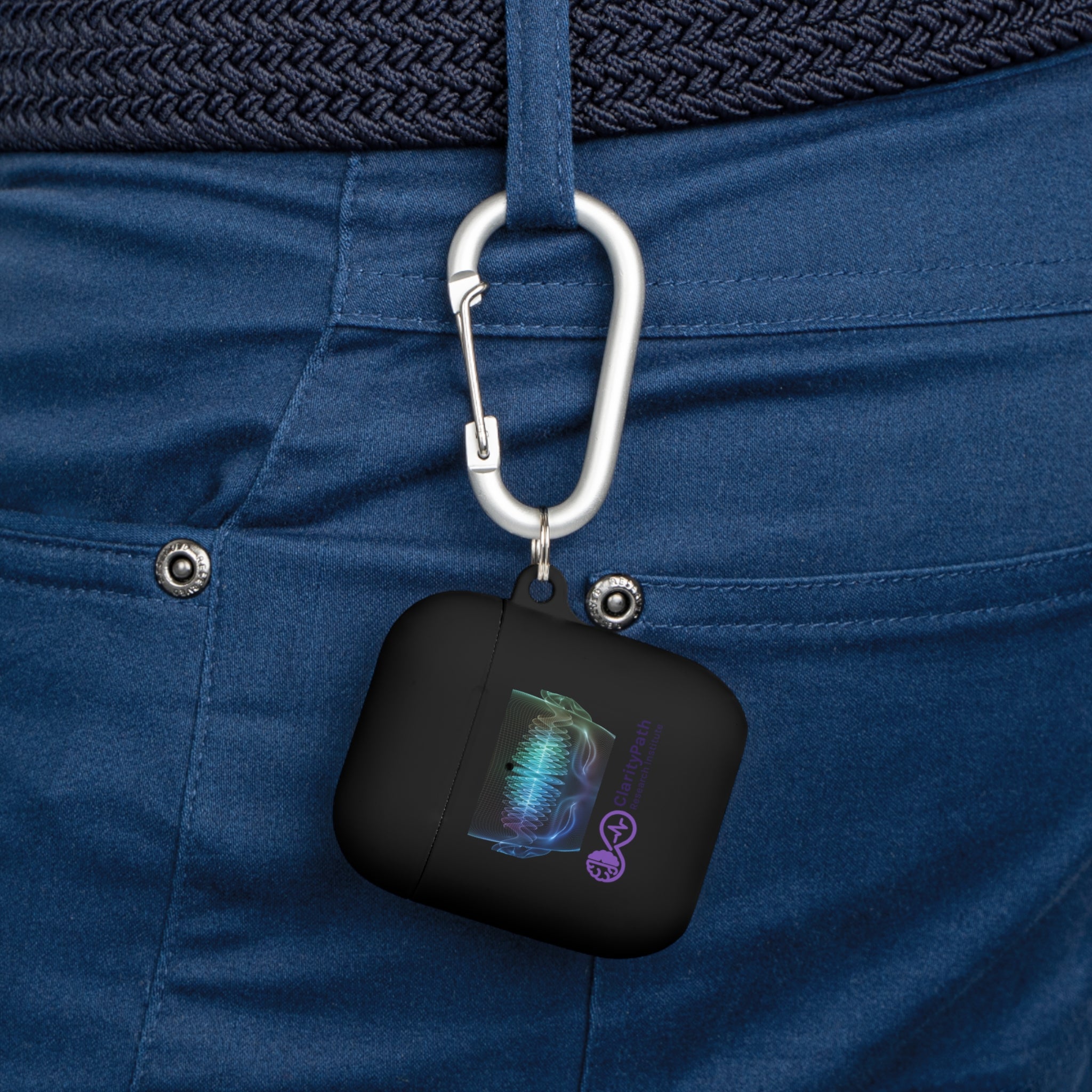 AirPods Case with Neural Wave Graphic — Protective Silicone Cover for AirPods & AirPods Pro