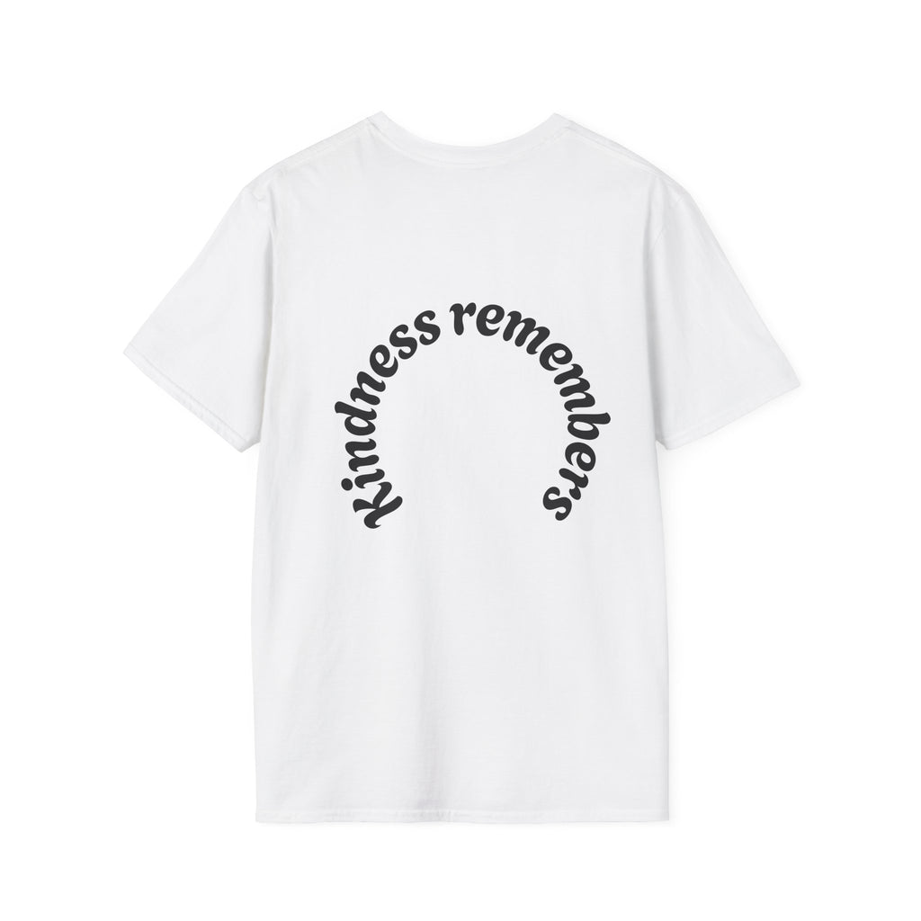 Dementia Support T-Shirt — Heart Hands Design with 'Kindness Remembers'