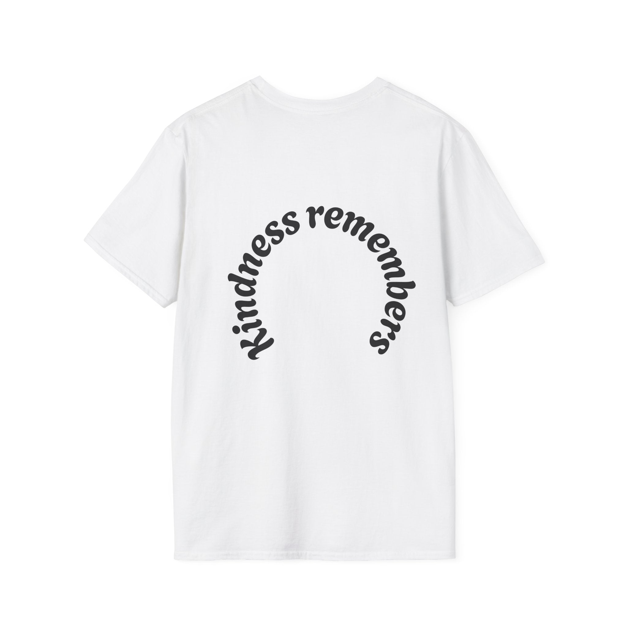 Dementia Support T-Shirt — Heart Hands Design with 'Kindness Remembers'