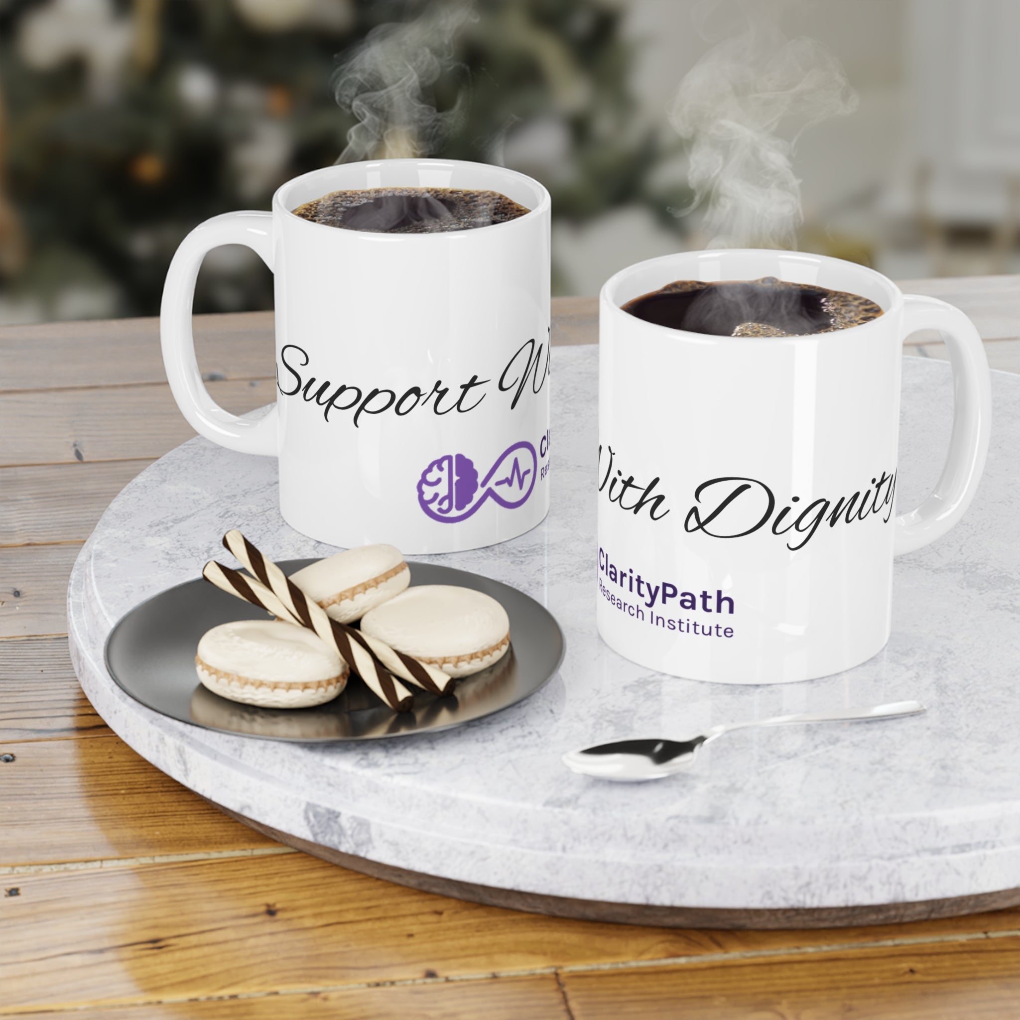 Support With Dignity Ceramic Mug