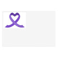 Purple Awareness Ribbon Sticker Sheet — Support & Cause Decal